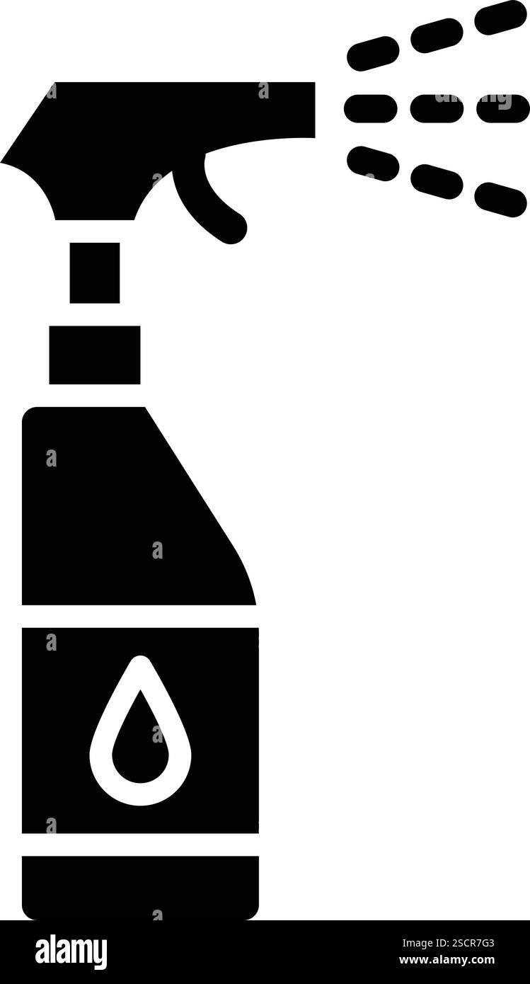 Spray icon modern line Black and White Stock Photos & Images - Alamy