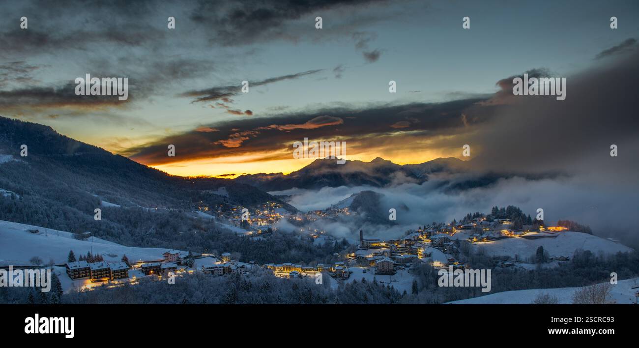 Serene mountain village hi-res stock photography and images - Alamy
