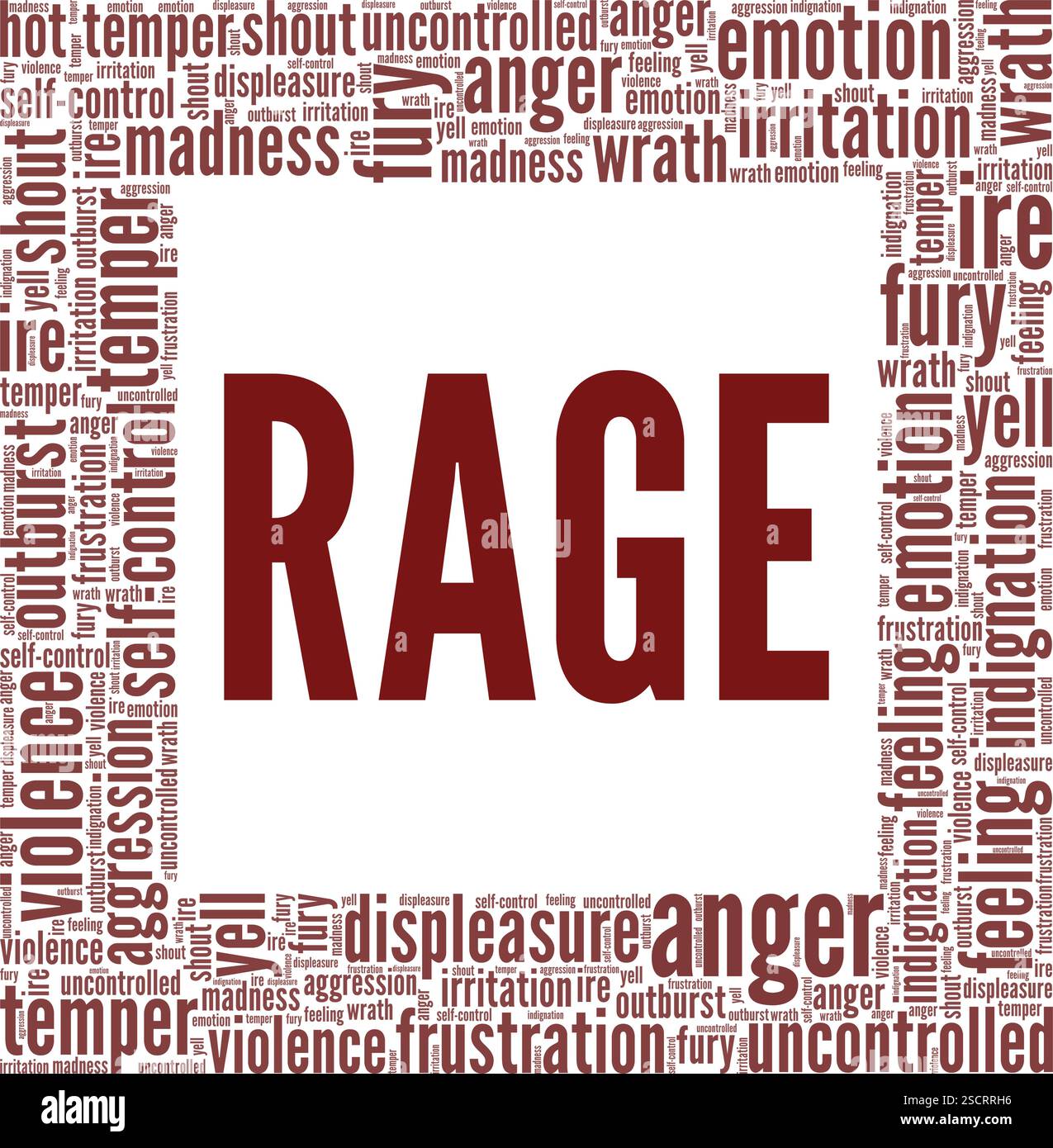 Annoyed word cloud on white Stock Vector Images - Alamy