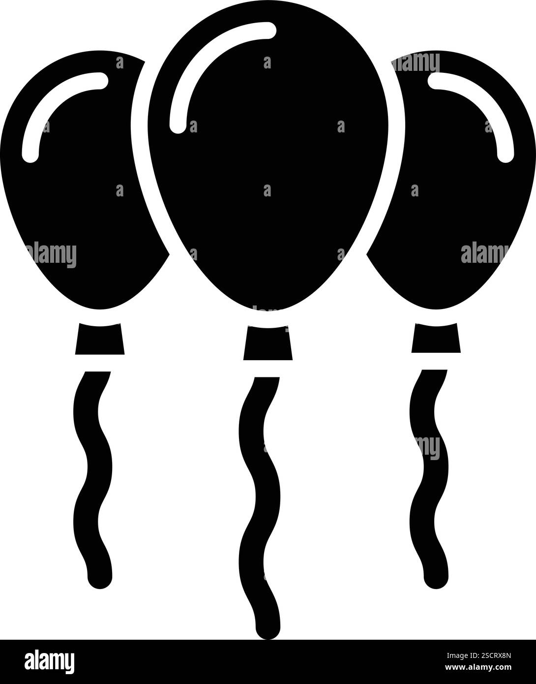 Balloons Vector Icon Design Illustration Stock Vector Image & Art - Alamy