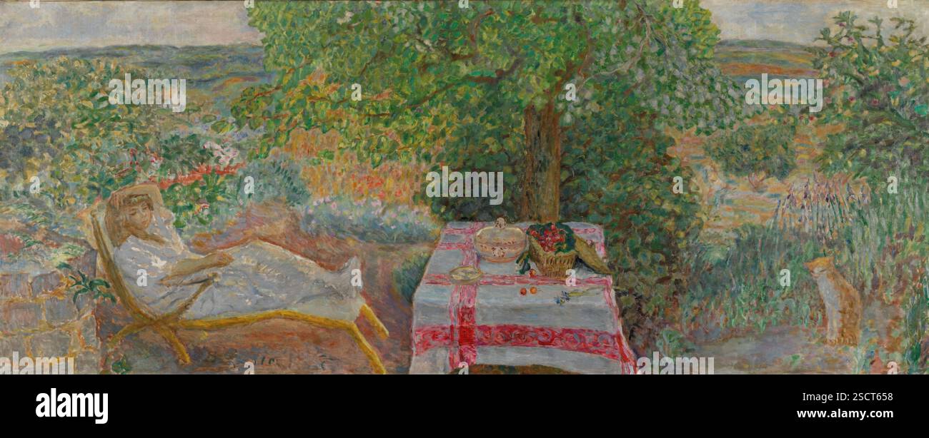 Garden with Small Bridge by Pierre Bonnard: Fine art print