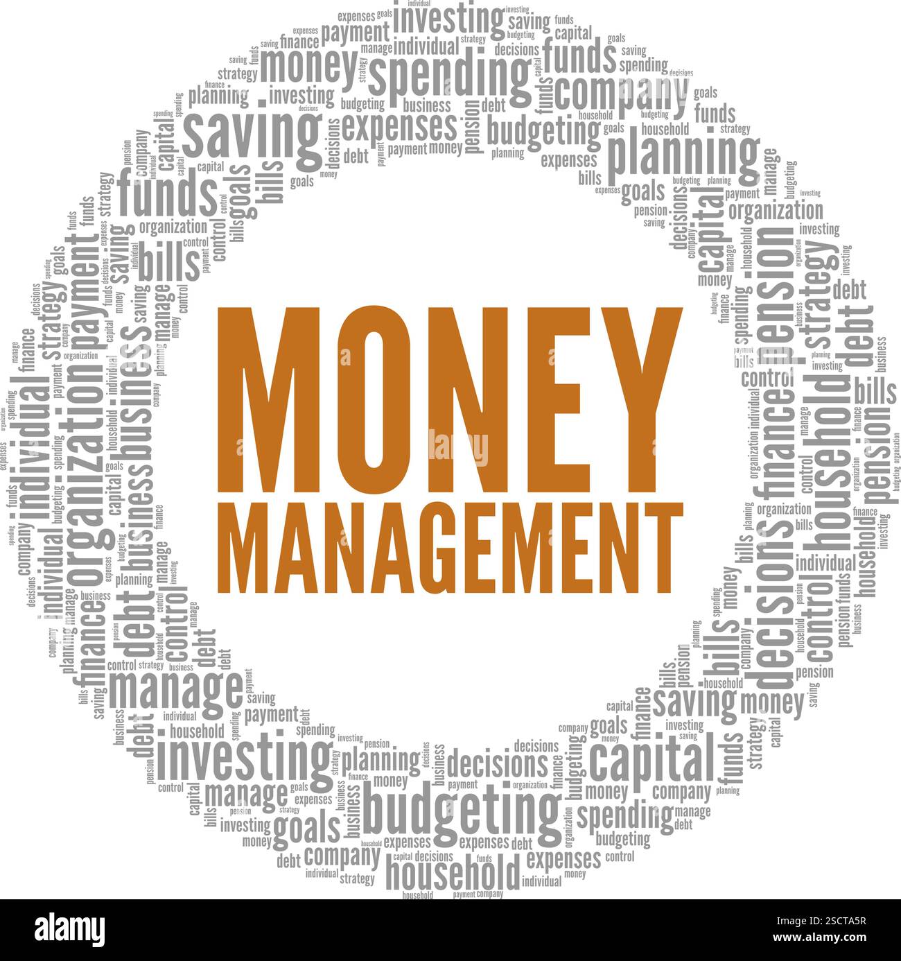 Money Management word cloud conceptual design isolated on white ...