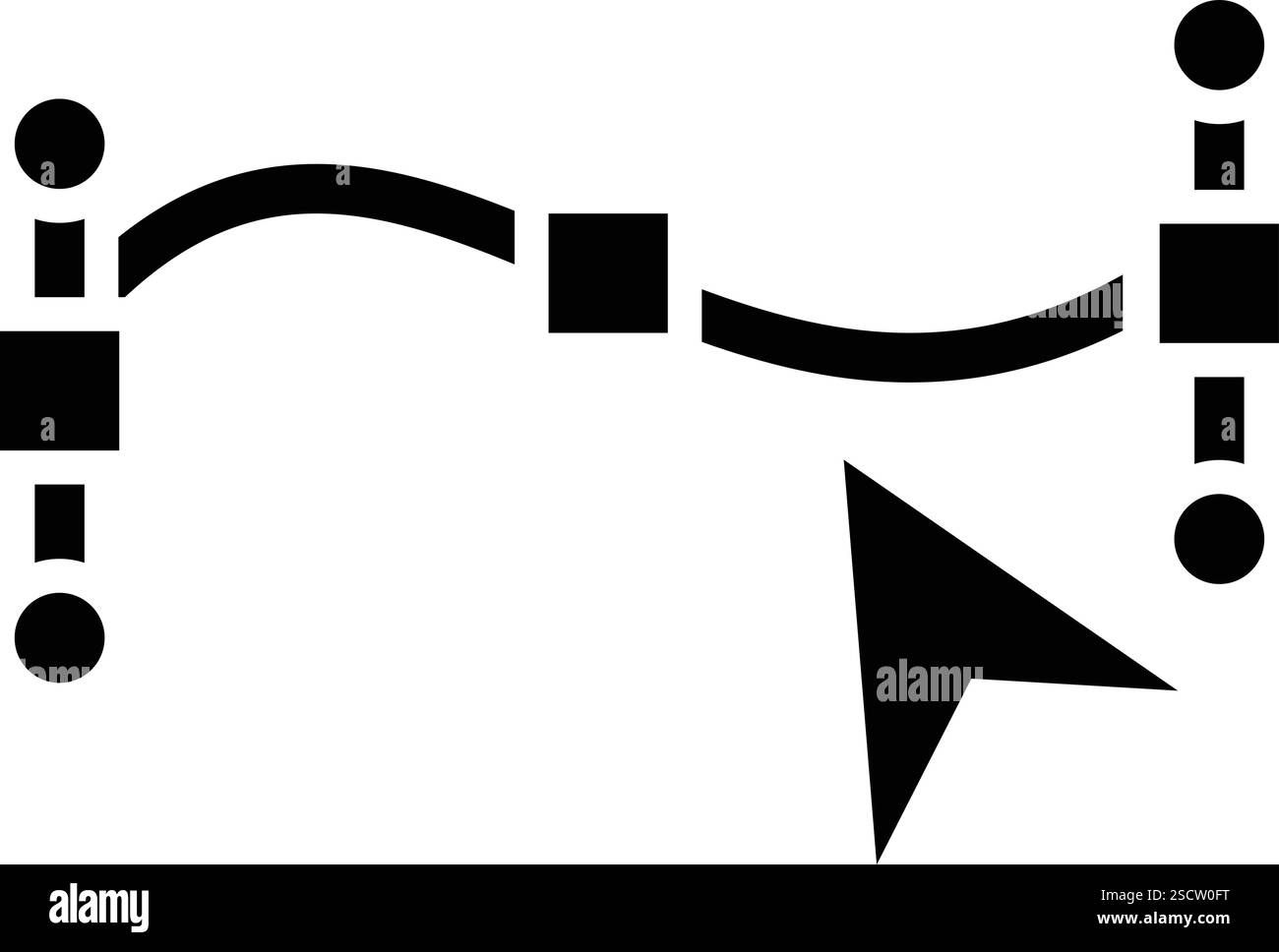 Path point Vector Icon Design Illustration Stock Vector Image & Art - Alamy