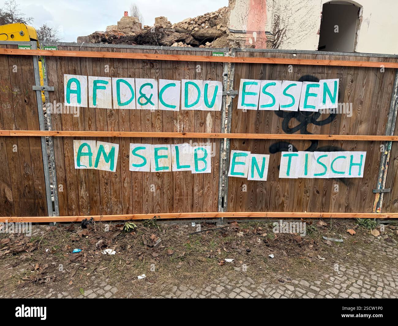 Afd und CDU GER, Deutschland, 20250207, AfD und CDU essen am selben ...
