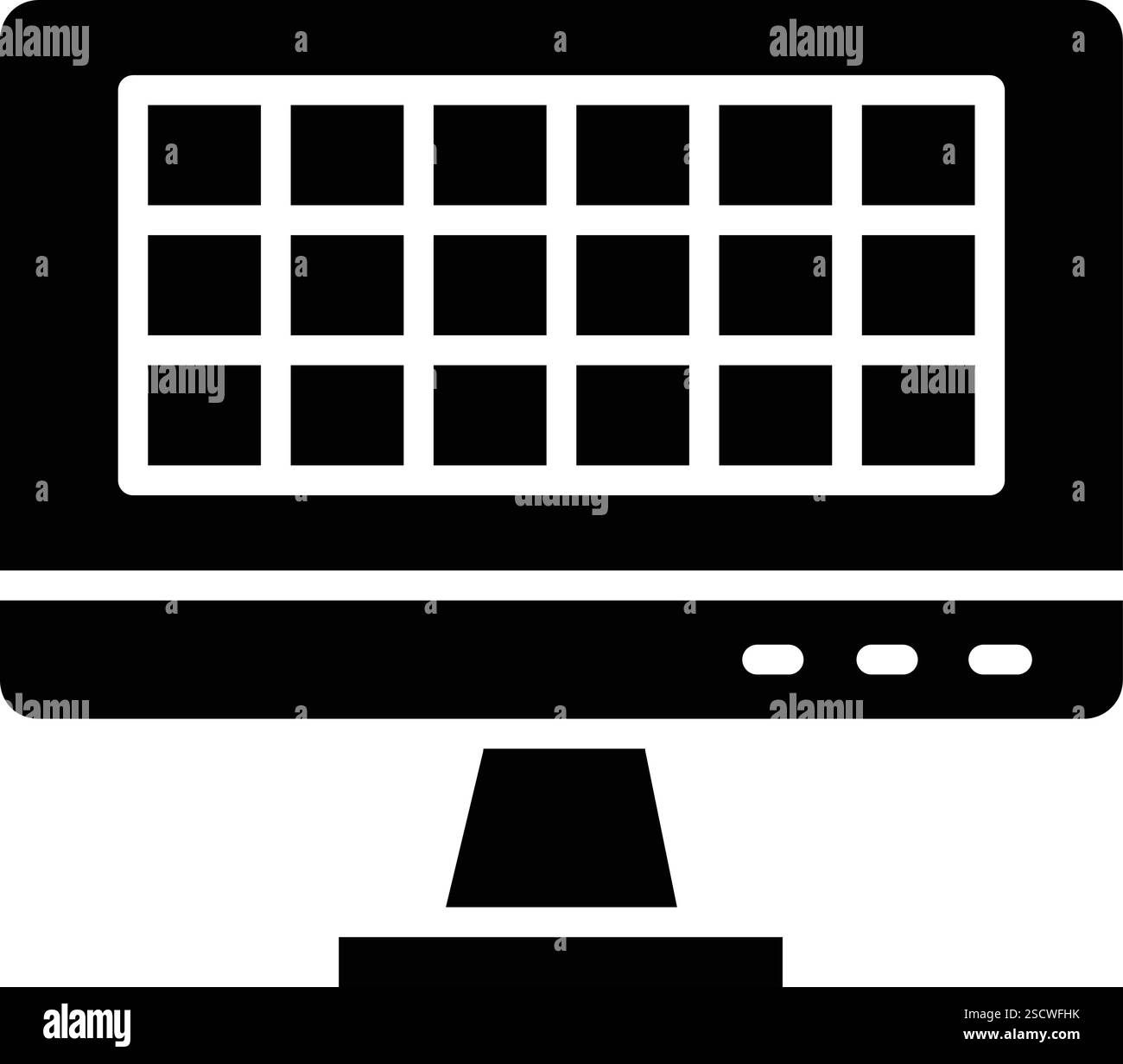 Grid Vector Icon Design Illustration Stock Vector Image & Art - Alamy
