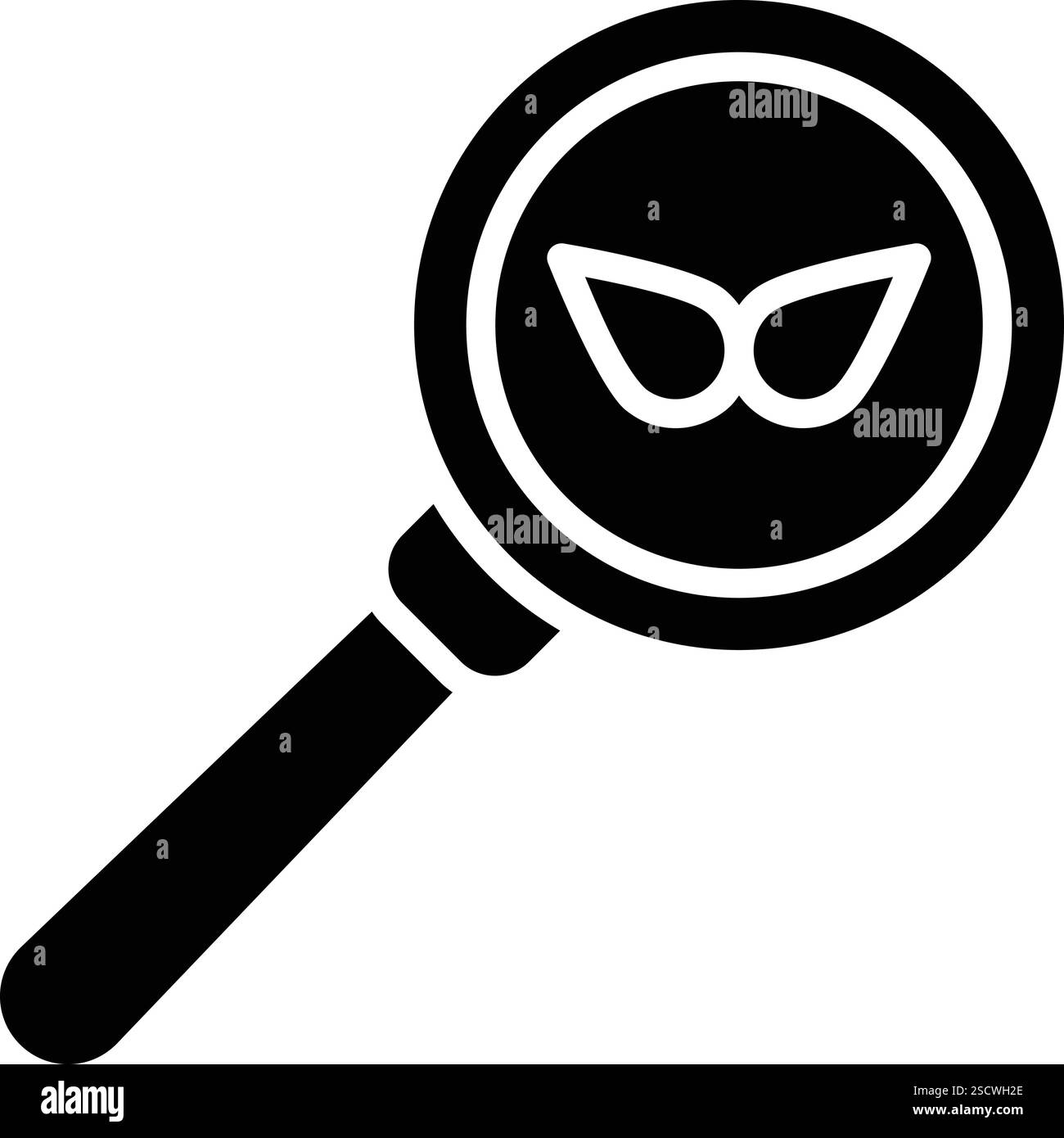 Magnifying glass icon plant hi-res stock photography and images - Alamy