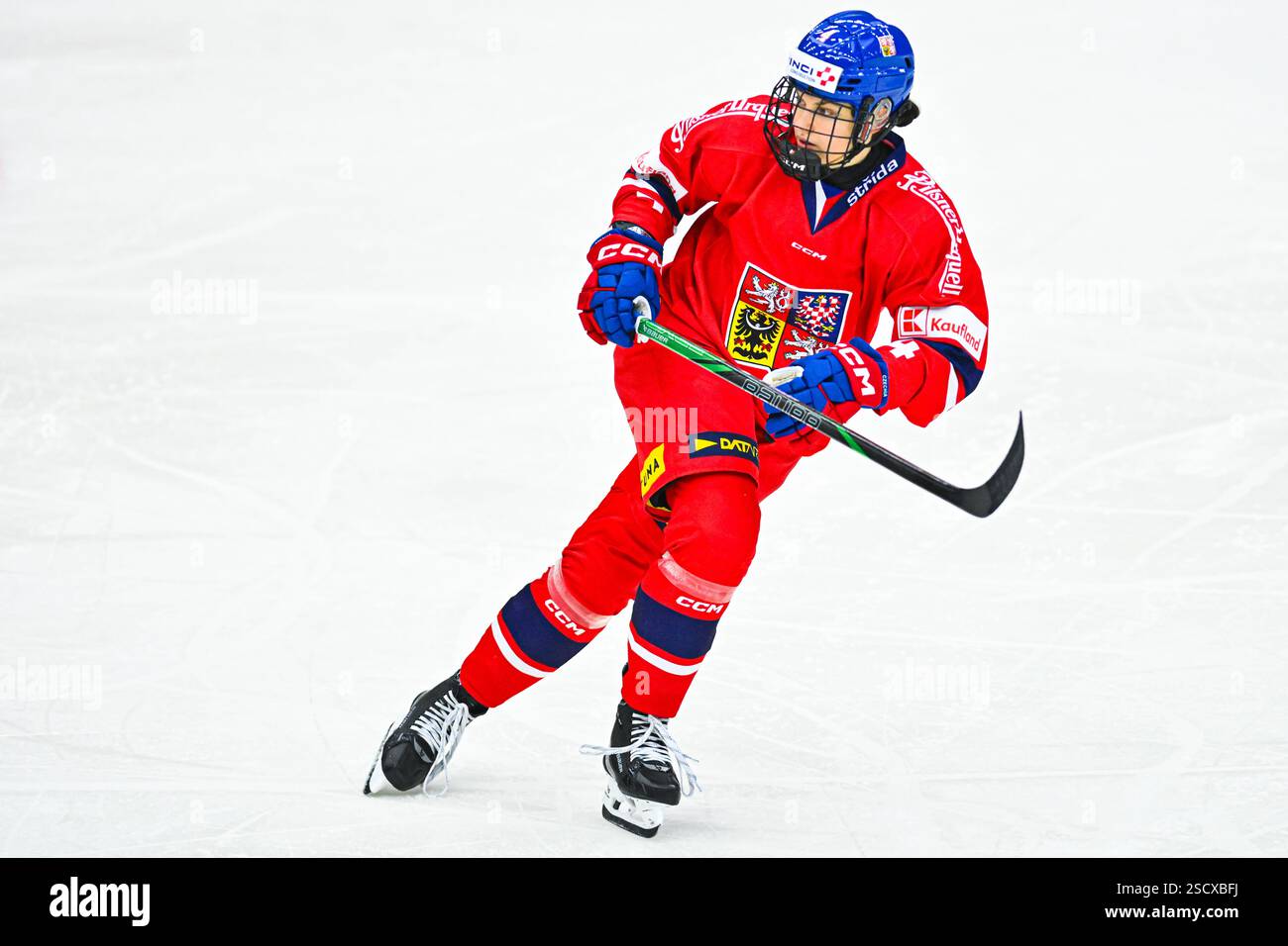 Daniela Pejsova (CZE) in action during the Czech Republic vs Finland