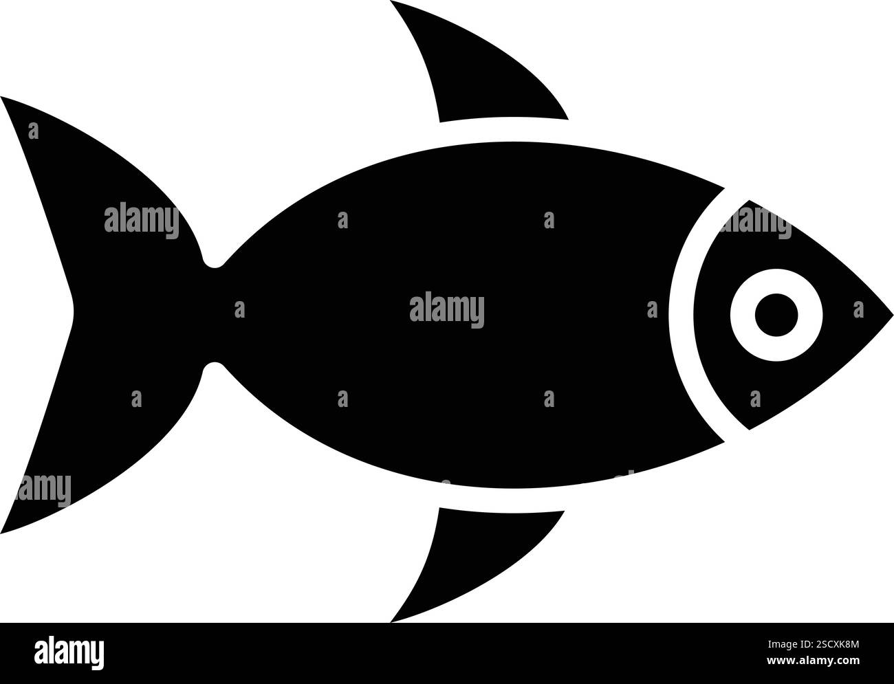 Fish Vector Icon Design Illustration Stock Vector Image & Art - Alamy