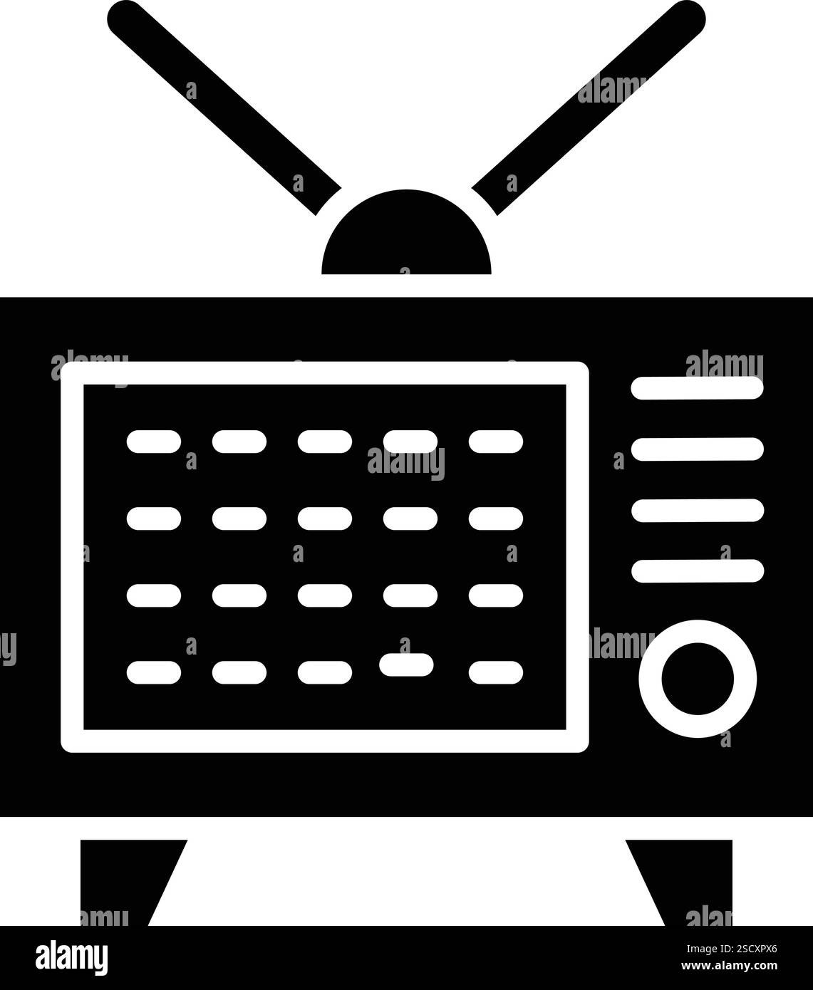 Tv Vector Icon Design Illustration Stock Vector