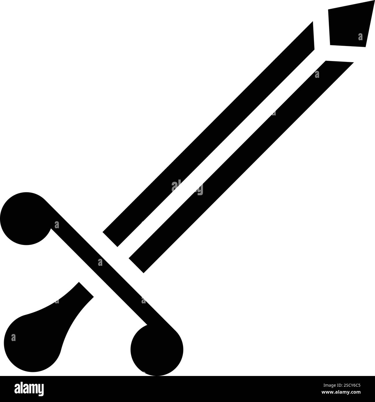 Sword Vector Icon Design Illustration Stock Vector Image & Art - Alamy