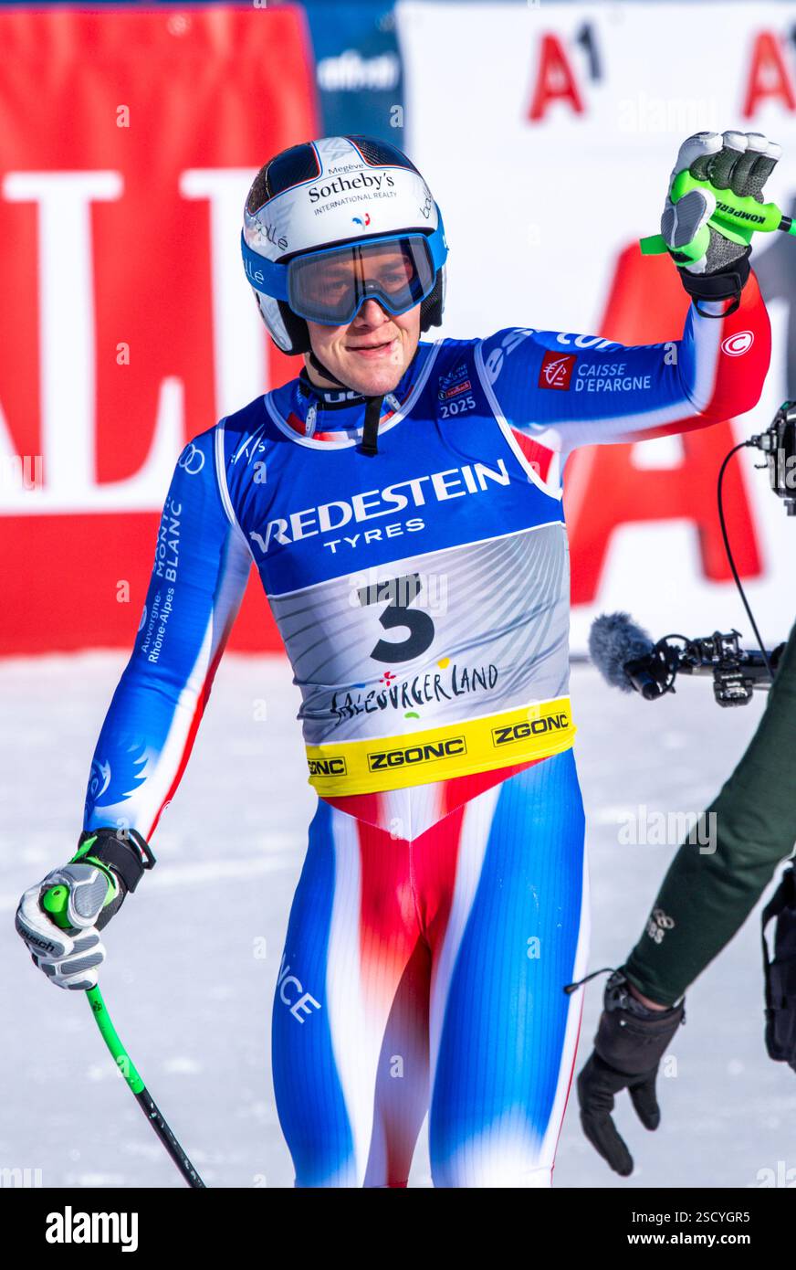07 February 2025, Austria, SaalbachHinterglemm Alpine skiing World