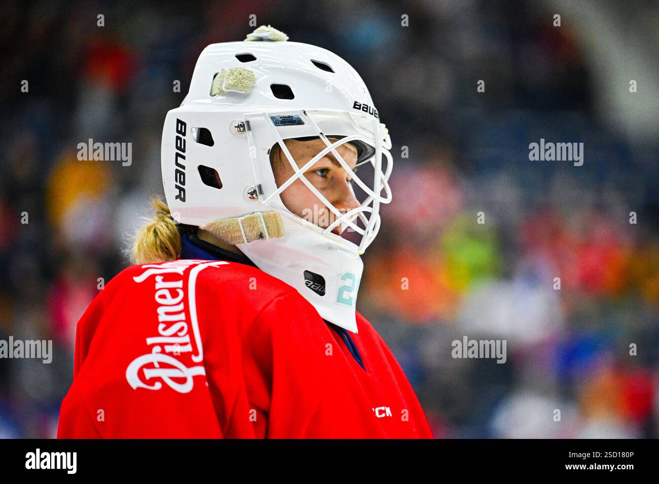Goalkeeper Klara Peslarova (CZE) during the Czech Republic vs Finland