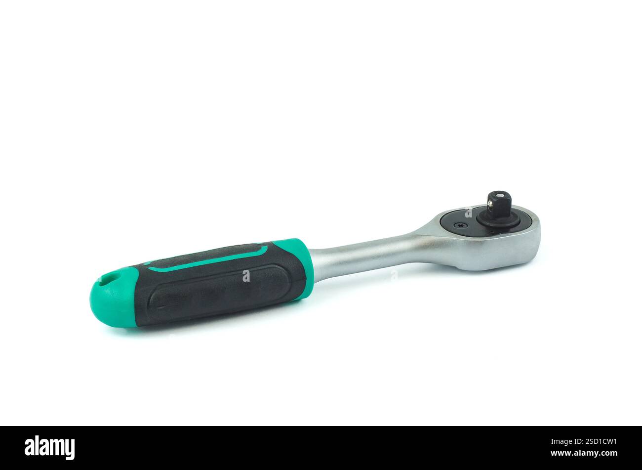 New torque wrench isolated on a white background Stock Photo