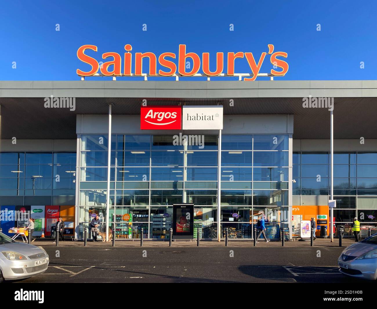 Sainsbury's Supermarket, Craigleith Retail Park, Edinburgh, Scotland - Smartphone Captured Stock Image