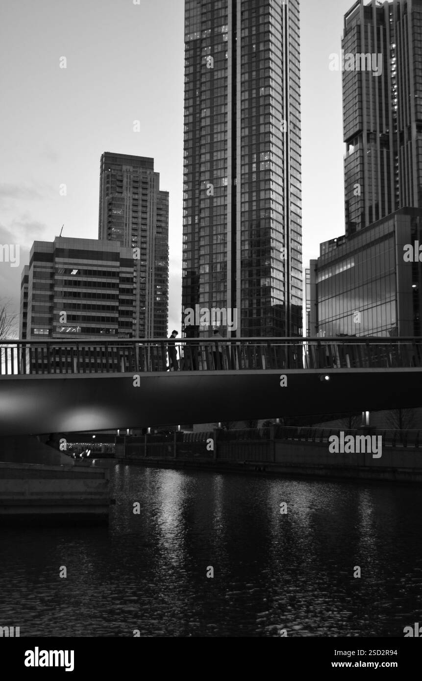 Skyscrapers in black and white Stock Photo - Alamy
