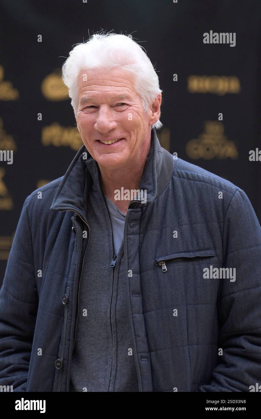 February 7 2025 Madrid Madrid Spain Richard Gere Attends A February 7 2025 Madrid Madrid Spain Richard Gere Attends A Photocall As Winner Of Goya Award 2025 During 39th Goya Awards At Carlos V Palace On February 7 2025 In Granada Spain Credit Image Jack Abuinzuma Press Wire Editorial Usage Only! Not For Commercial Usage! 2SD33N8