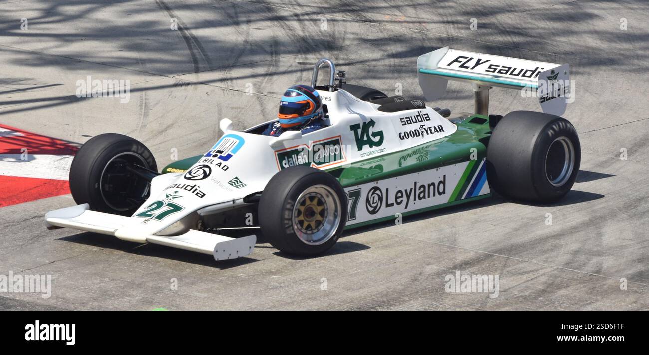 Long Beach, CA - April 15, 2023: The Williams FW08C at the