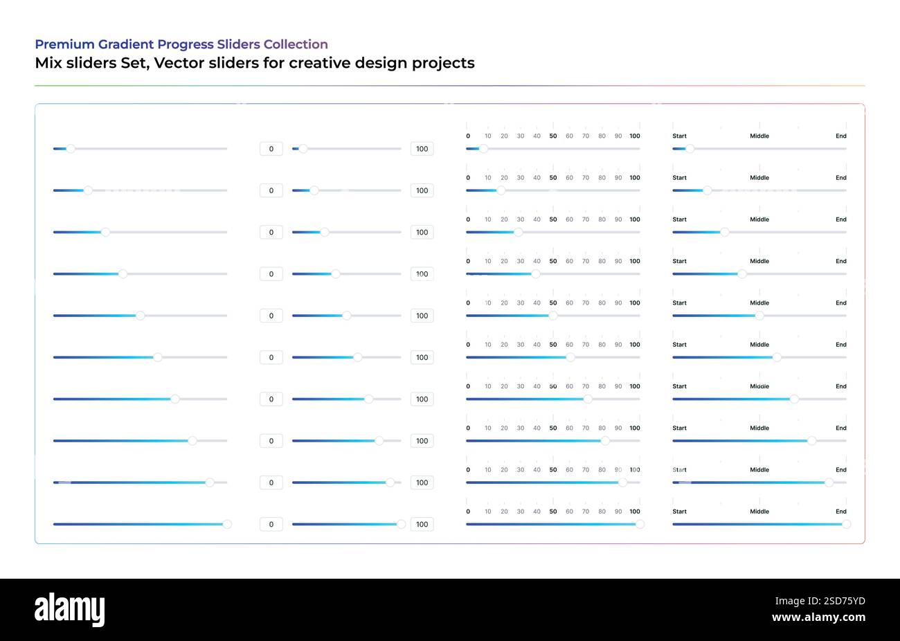 Mix Sliders for Web and UI Design, interactive Progress & UI Elements ...