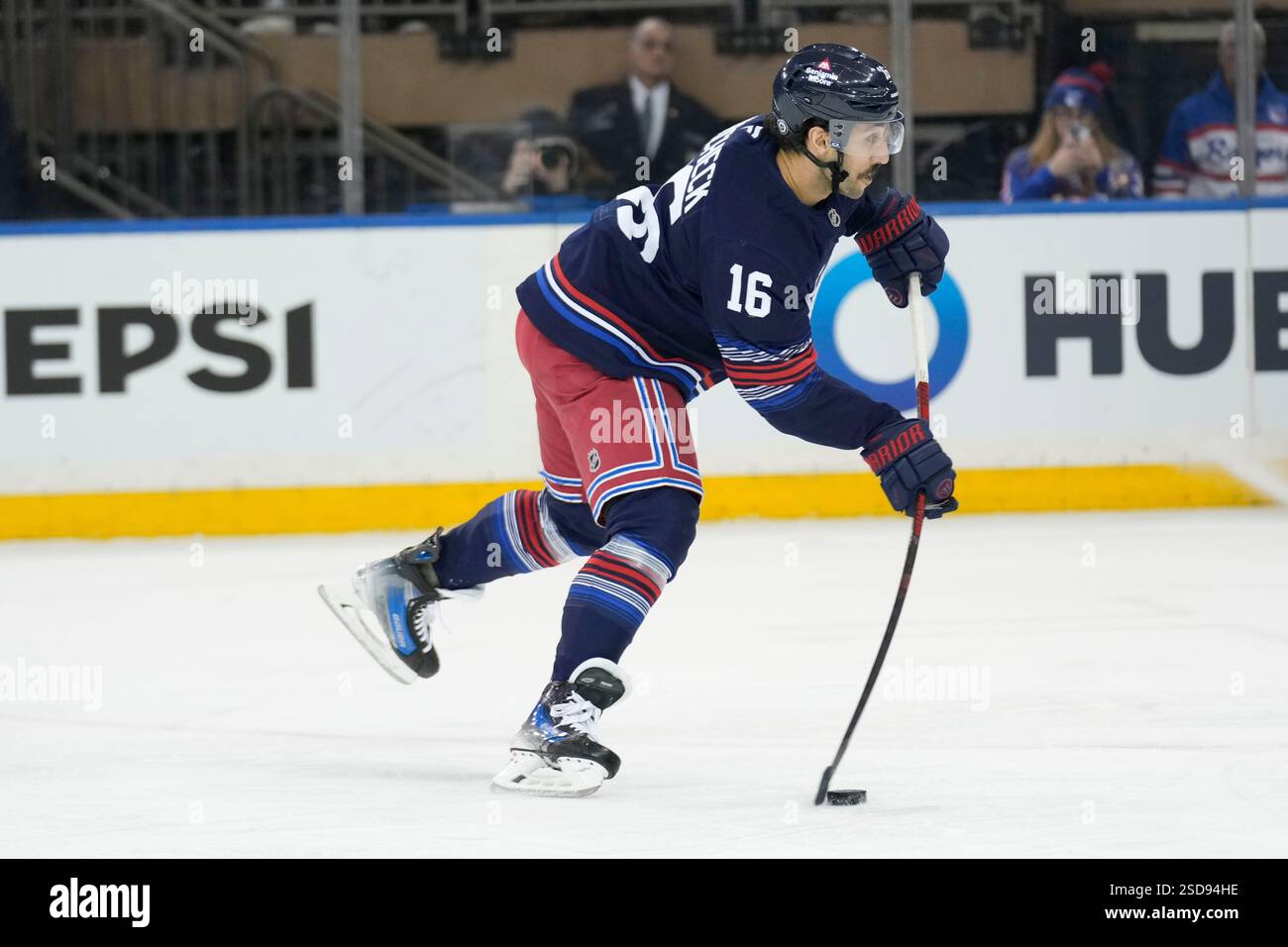 New York Rangers' Vincent Trocheck scores during the first period of an