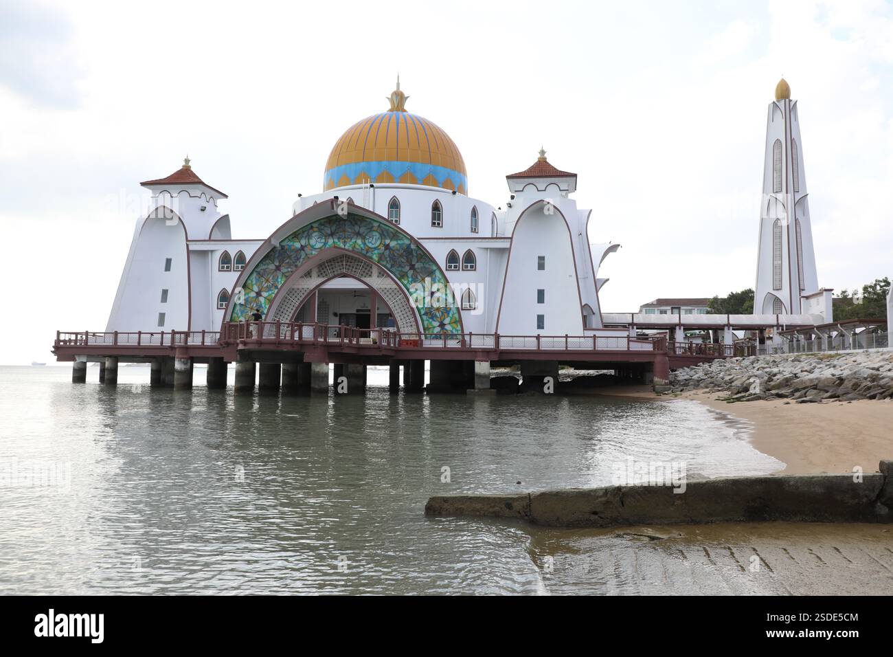 Malacca Straits Mosque (Malay: Masjid Selat Melaka) is a mosque located ...