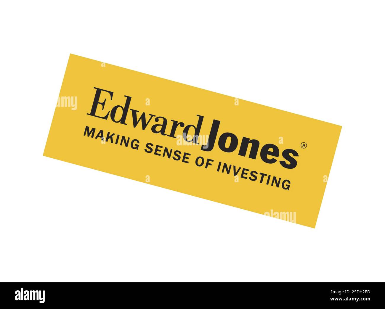 Rotated to right, Edward Jones Logo, Logo Stock Photo Alamy