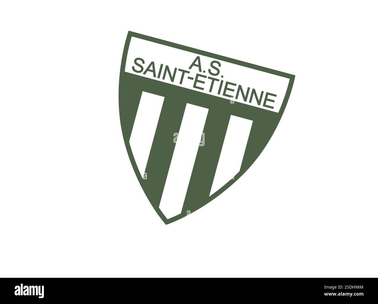 St Etienne Foot Logo AS Saint Étienne 1980 1981 Home #assaintetienne