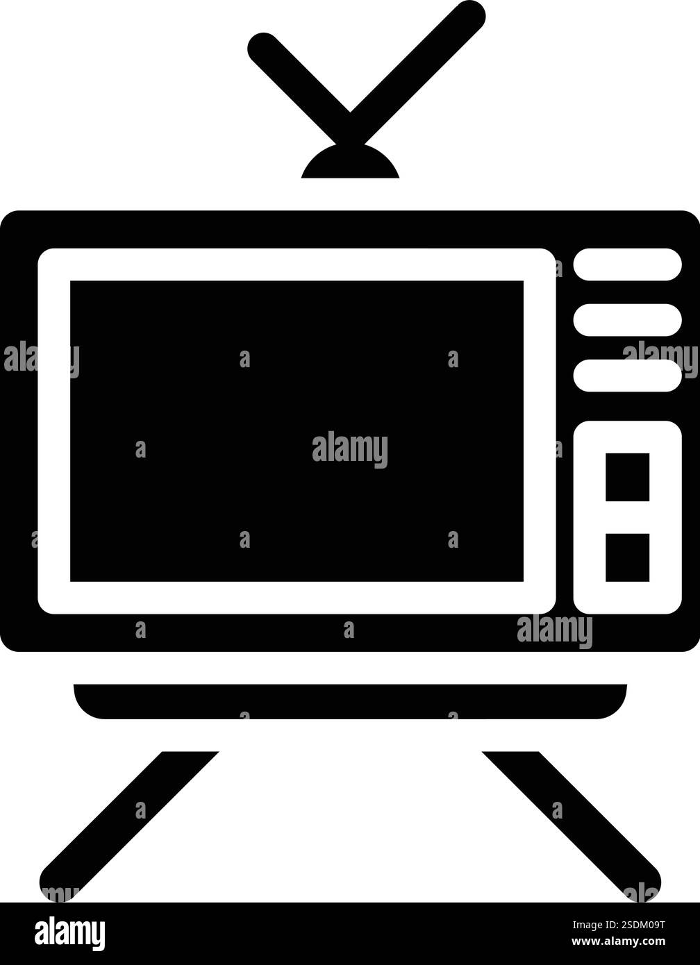 Television Vector Icon Design Illustration Stock Vector