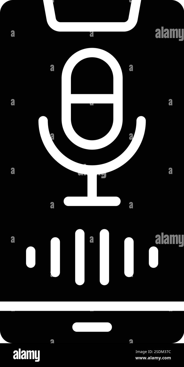 Voice Assistant Vector Icon Design Illustration Stock Vector