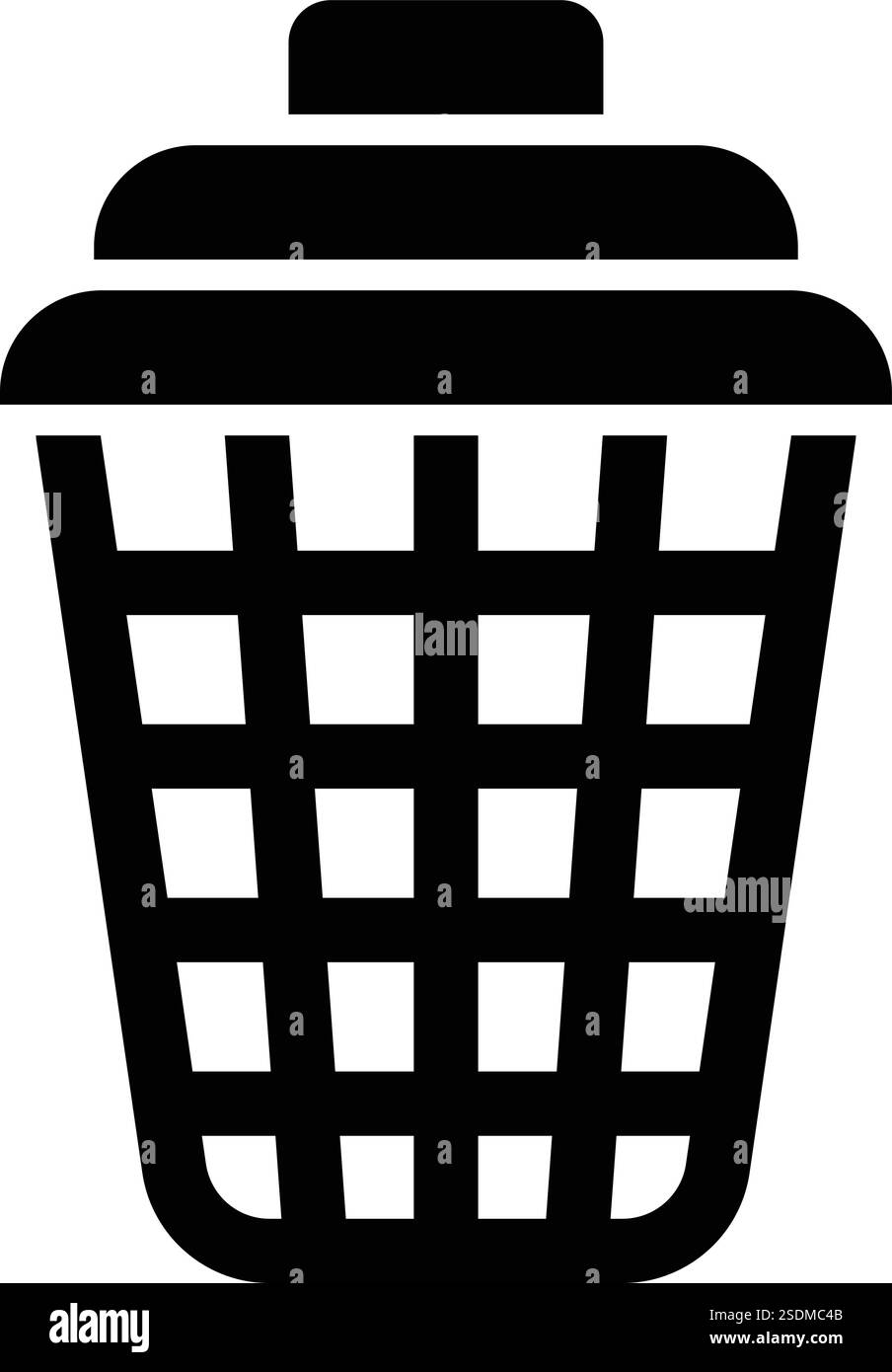 Laundry Basket Vector Icon Design Illustration Stock Vector