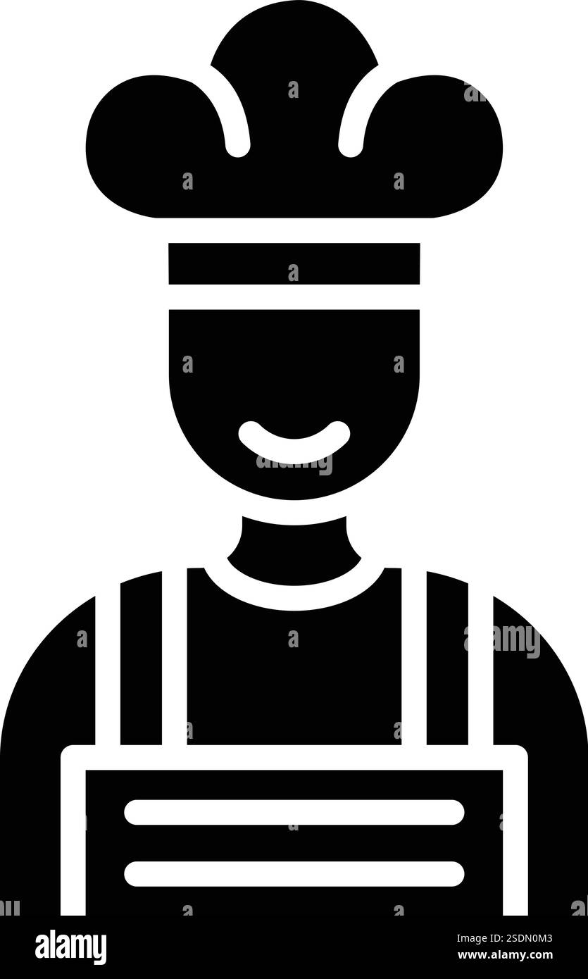Chef vector vectors Black and White Stock Photos & Images - Alamy