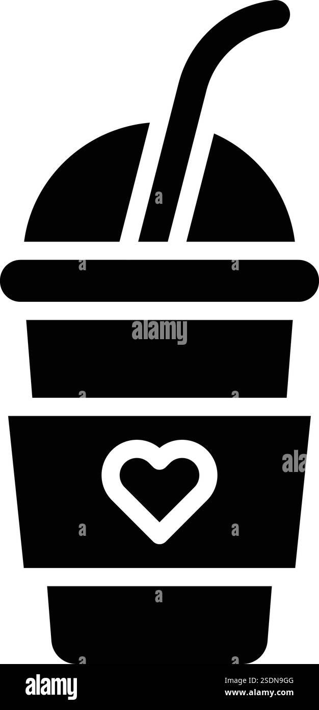 Smoothie icon set outline hi-res stock photography and images - Alamy