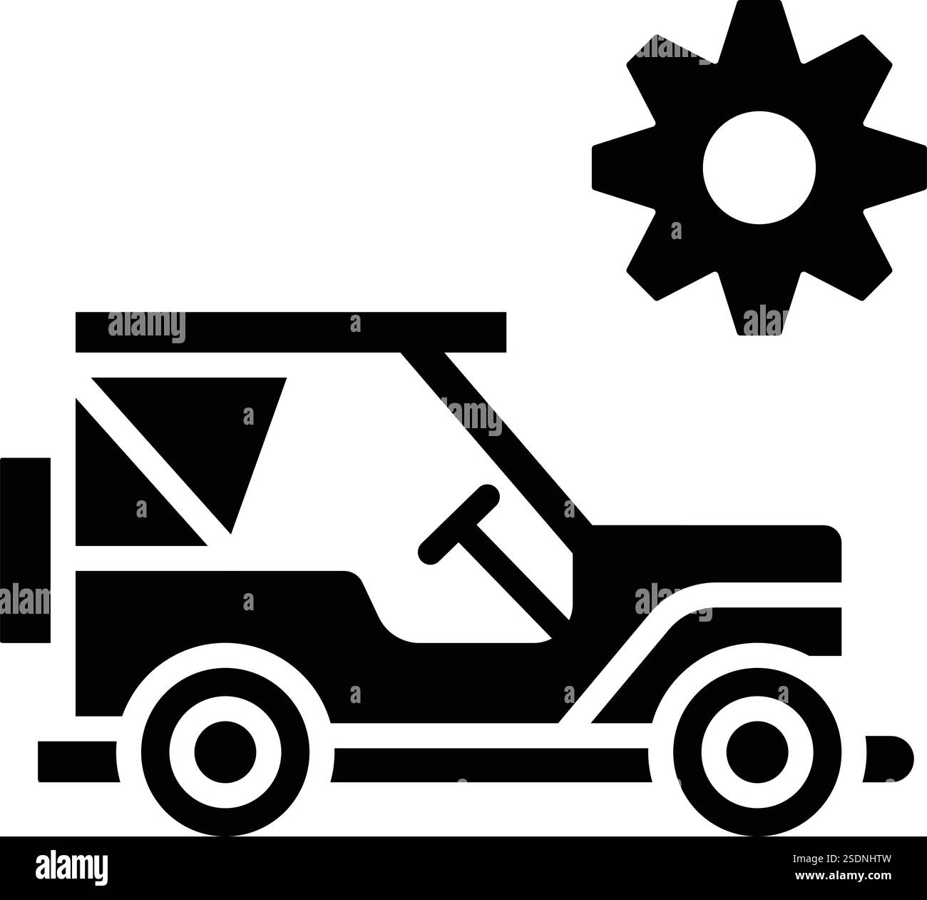 Jeep Service Vector Icon Design Illustration Stock Vector