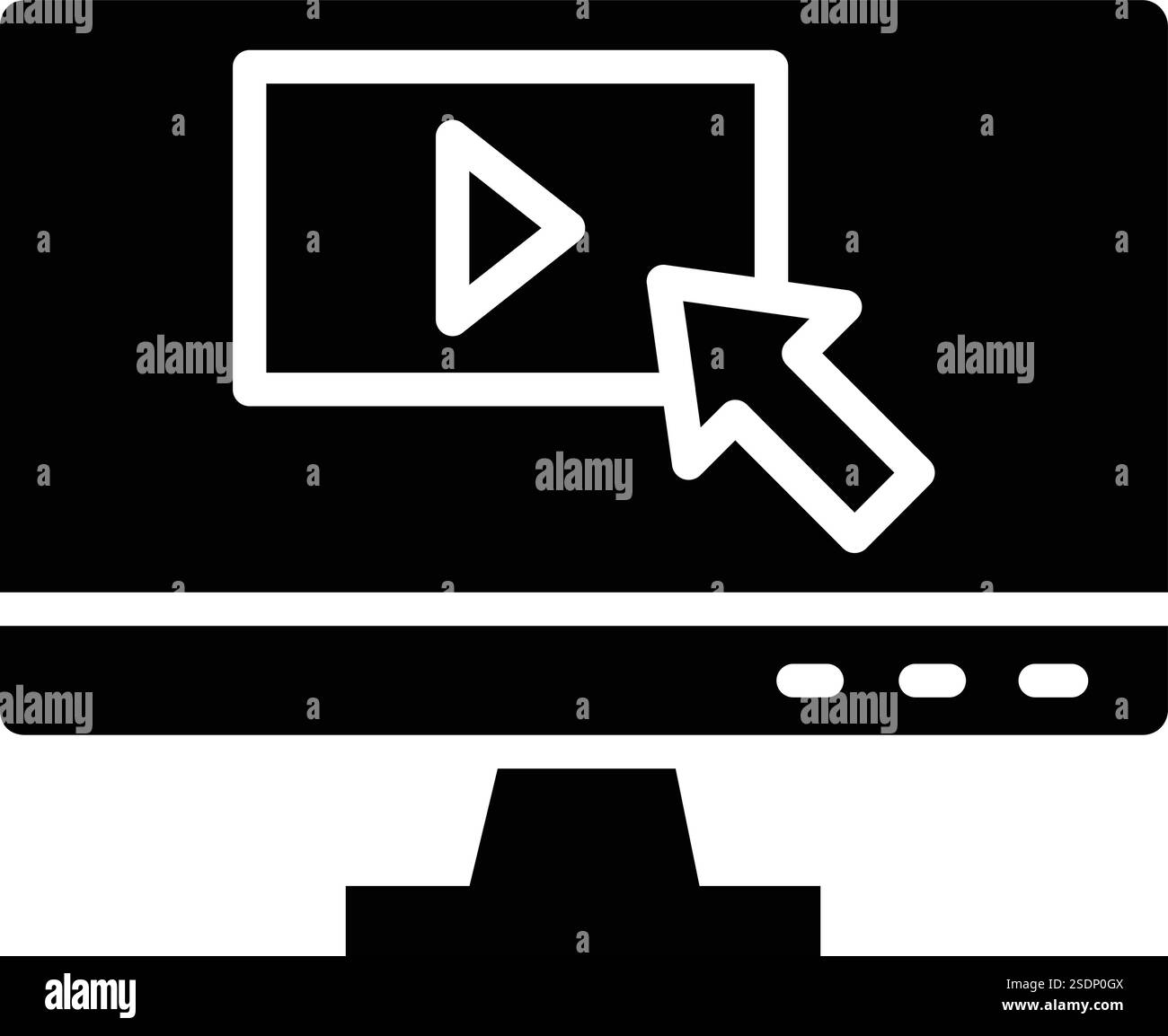 Clickstream Vector Icon Design Illustration Stock Vector