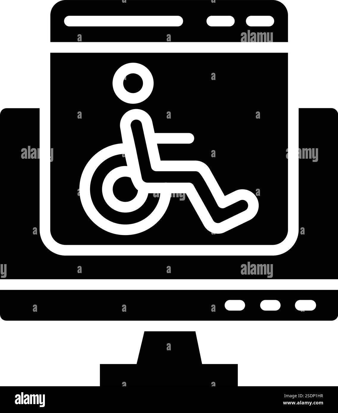 Accessability Vector Icon Design Illustration Stock Vector
