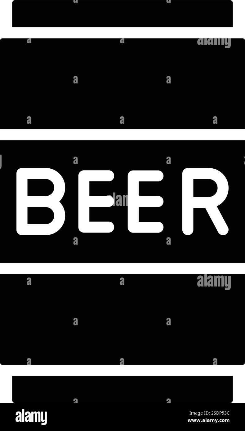 Beer Can Vector Icon Design Illustration Stock Vector