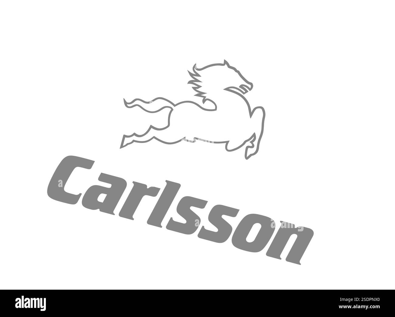 Rotated to right, Carlsson Automobile Logo, Logo Stock Photo - Alamy