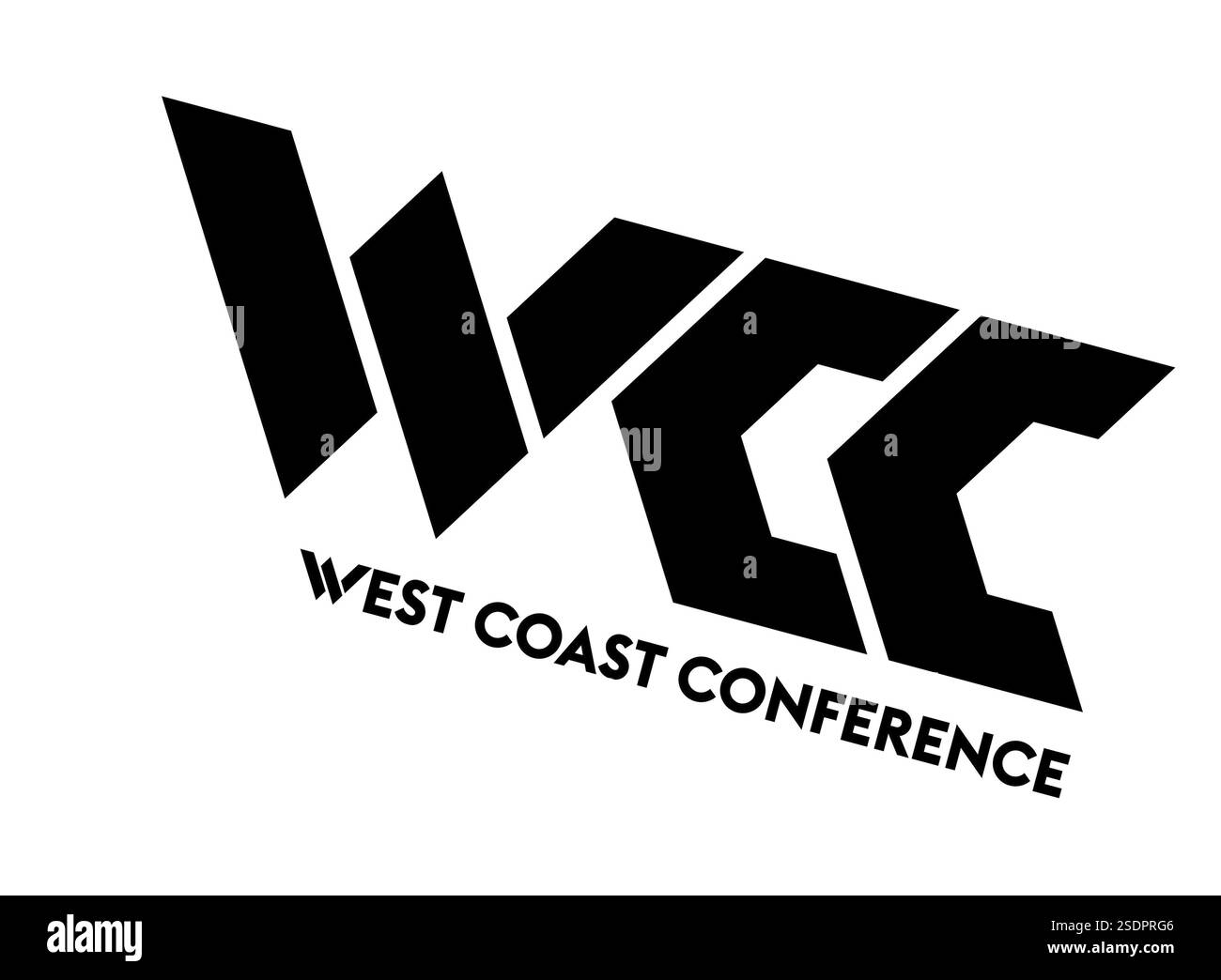 Turned to the right, West Coast Conference logo, American colleges ncaa