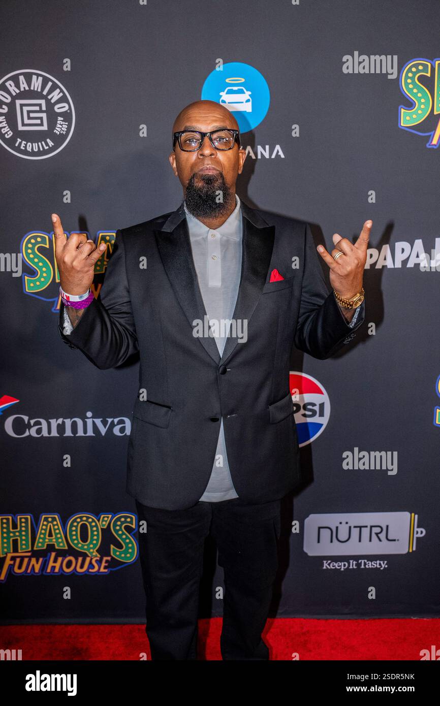 Tech9 attends Shaq's Funhouse on Friday, Feb. 7, 2025, in New Orleans ...
