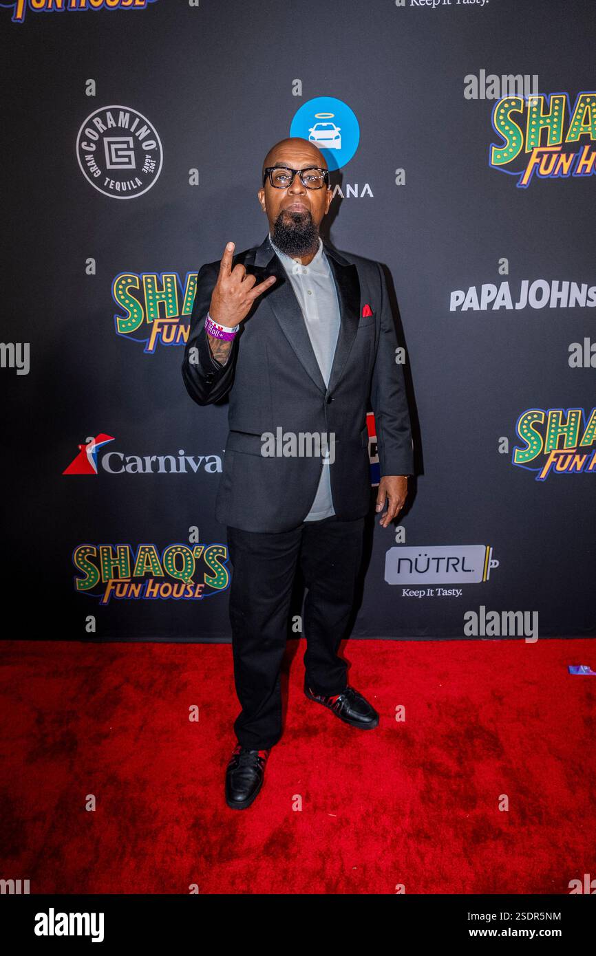 Tech9 attends Shaq's Funhouse on Friday, Feb. 7, 2025, in New Orleans ...