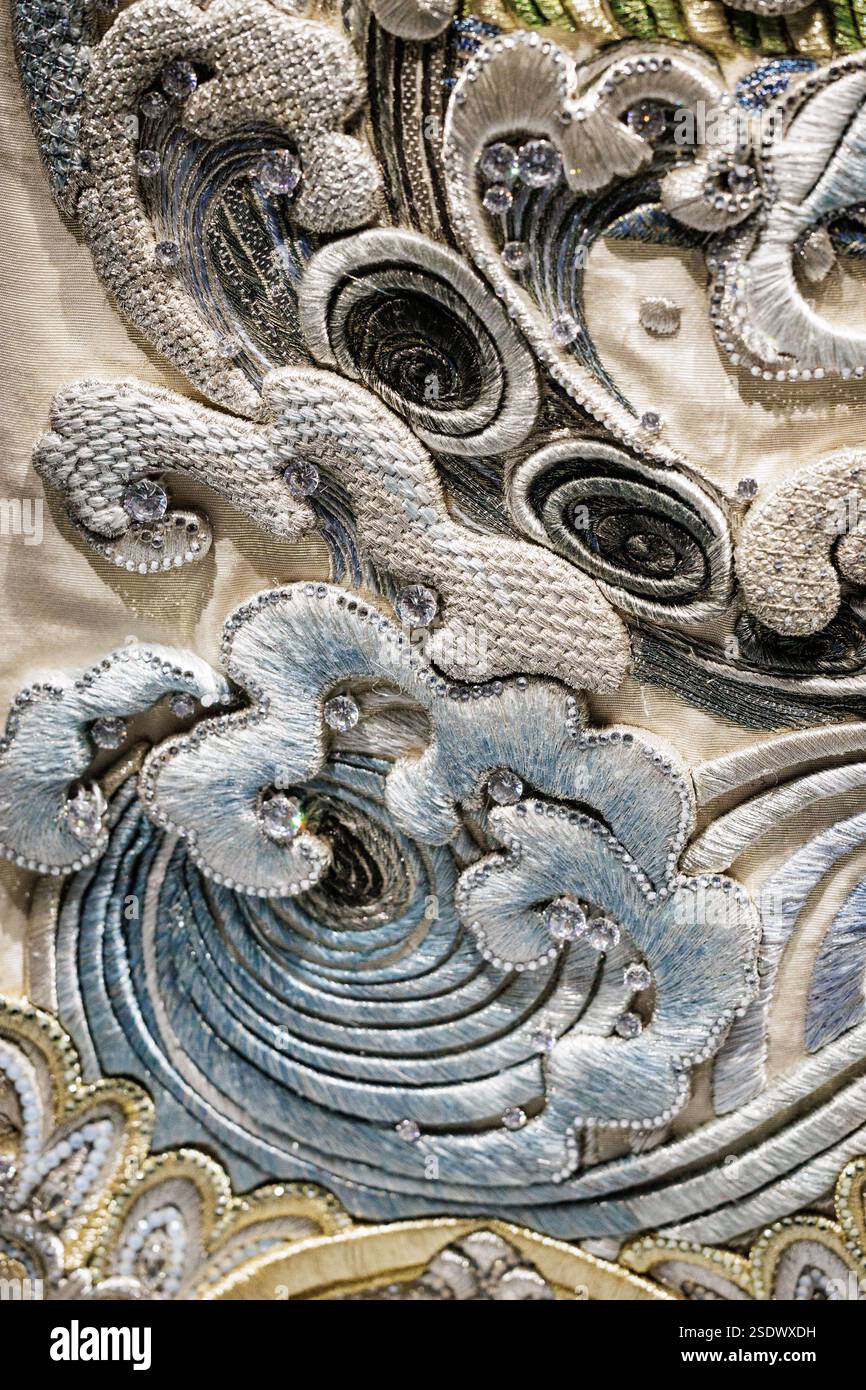 Close up of one of the Guo Pei's gown during the exhibition at M ...