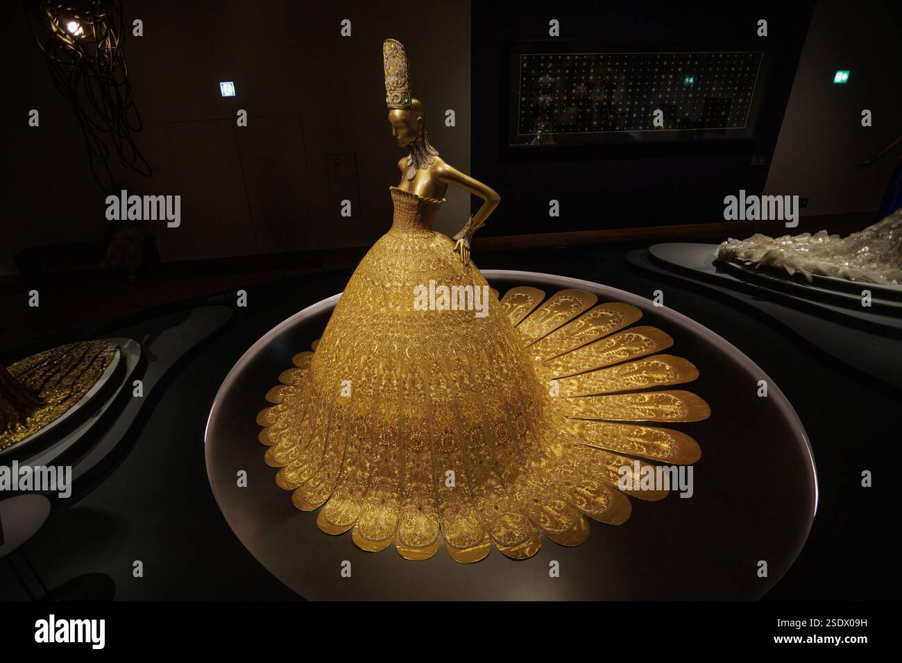 One of the Guo Pei’s gown seen during the exhibition at M+ Gallery in ...