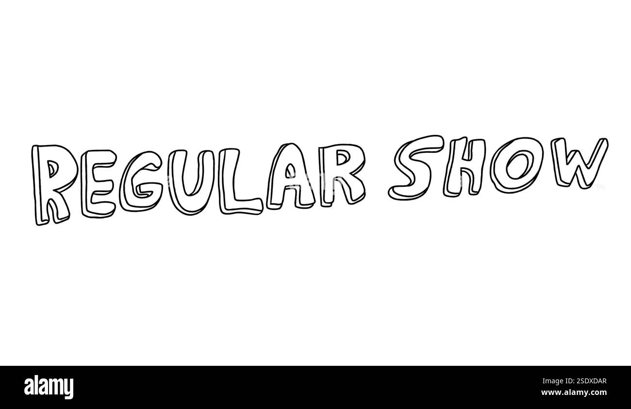 Regular Show logo, Mediatv, Logo Stock Photo - Alamy