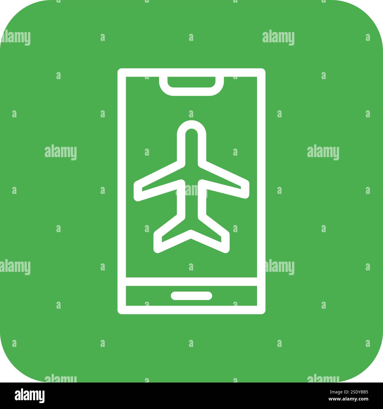 Airplane Mode Vector Icon Design Illustration Stock Vector