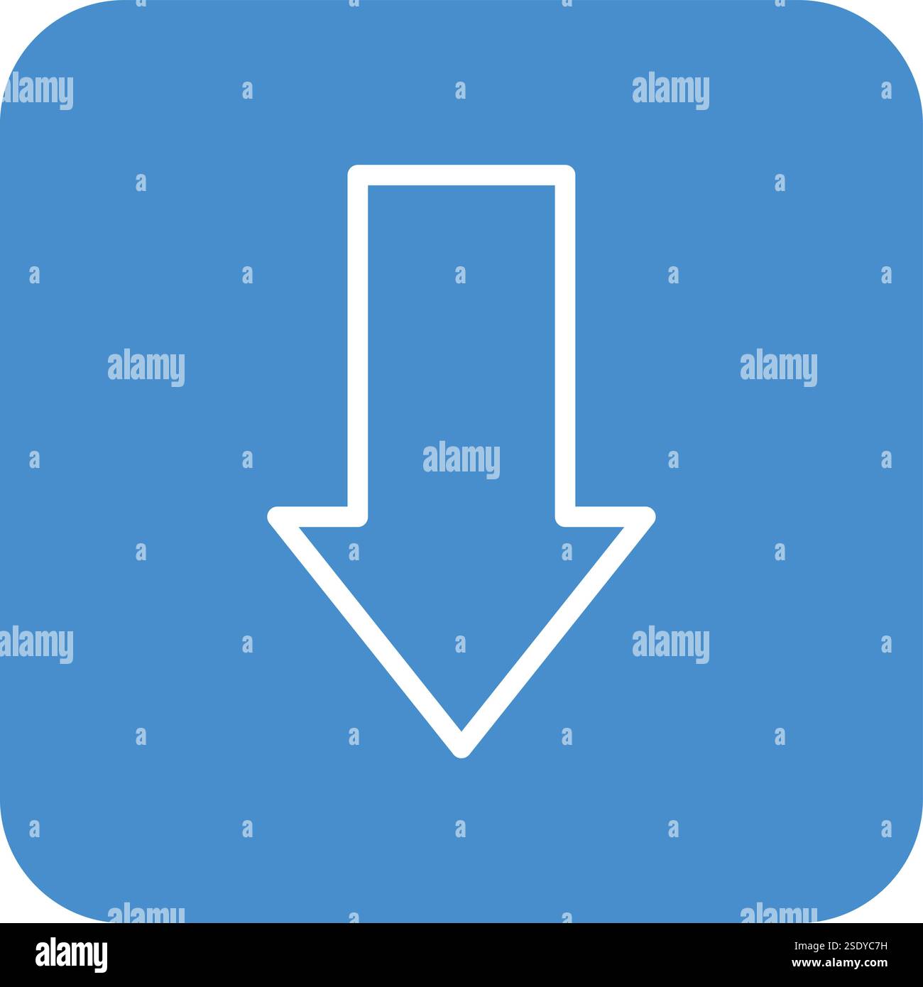 Down arrow Vector Icon Design Illustration Stock Vector