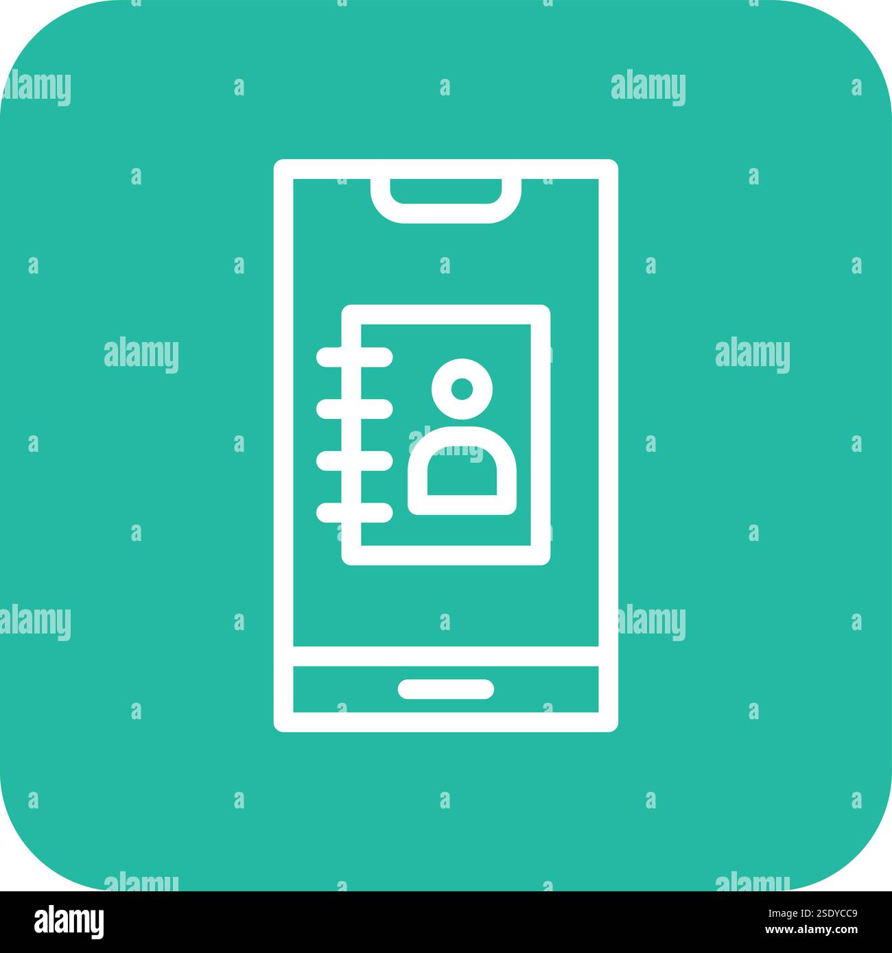 Contacts Vector Icon Design Illustration Stock Vector