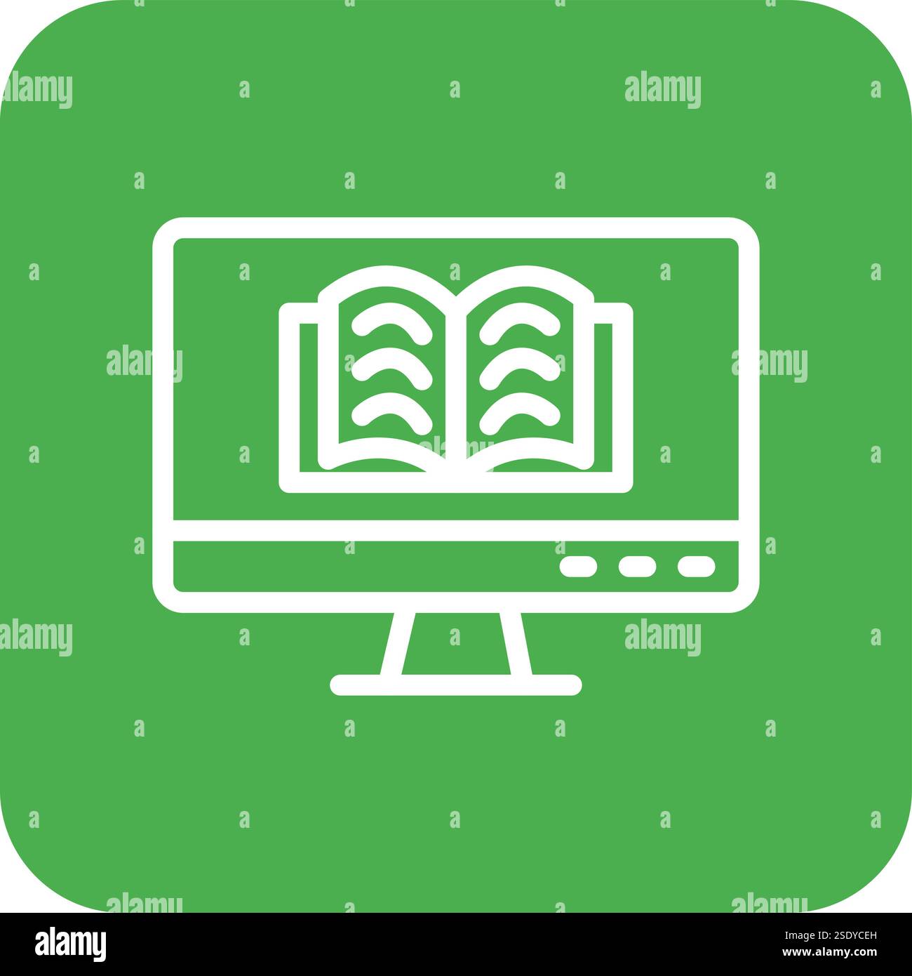Online learning Vector Icon Design Illustration Stock Vector