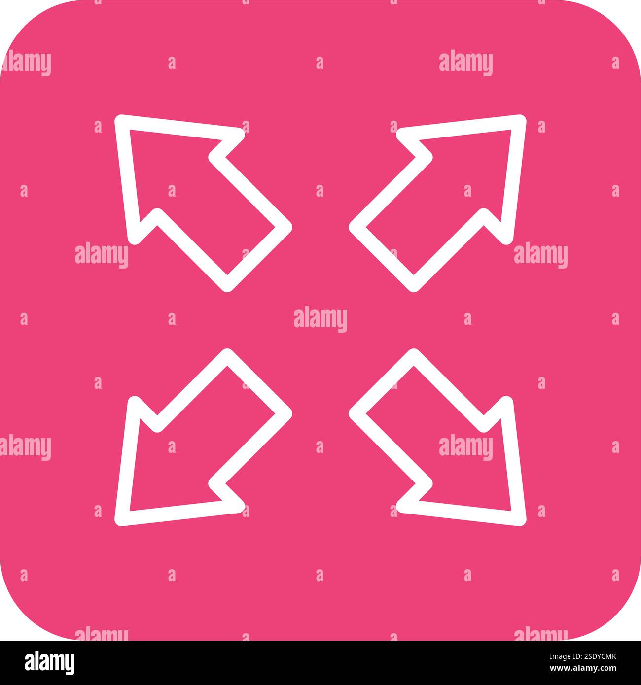 Expand Vector Icon Design Illustration Stock Vector