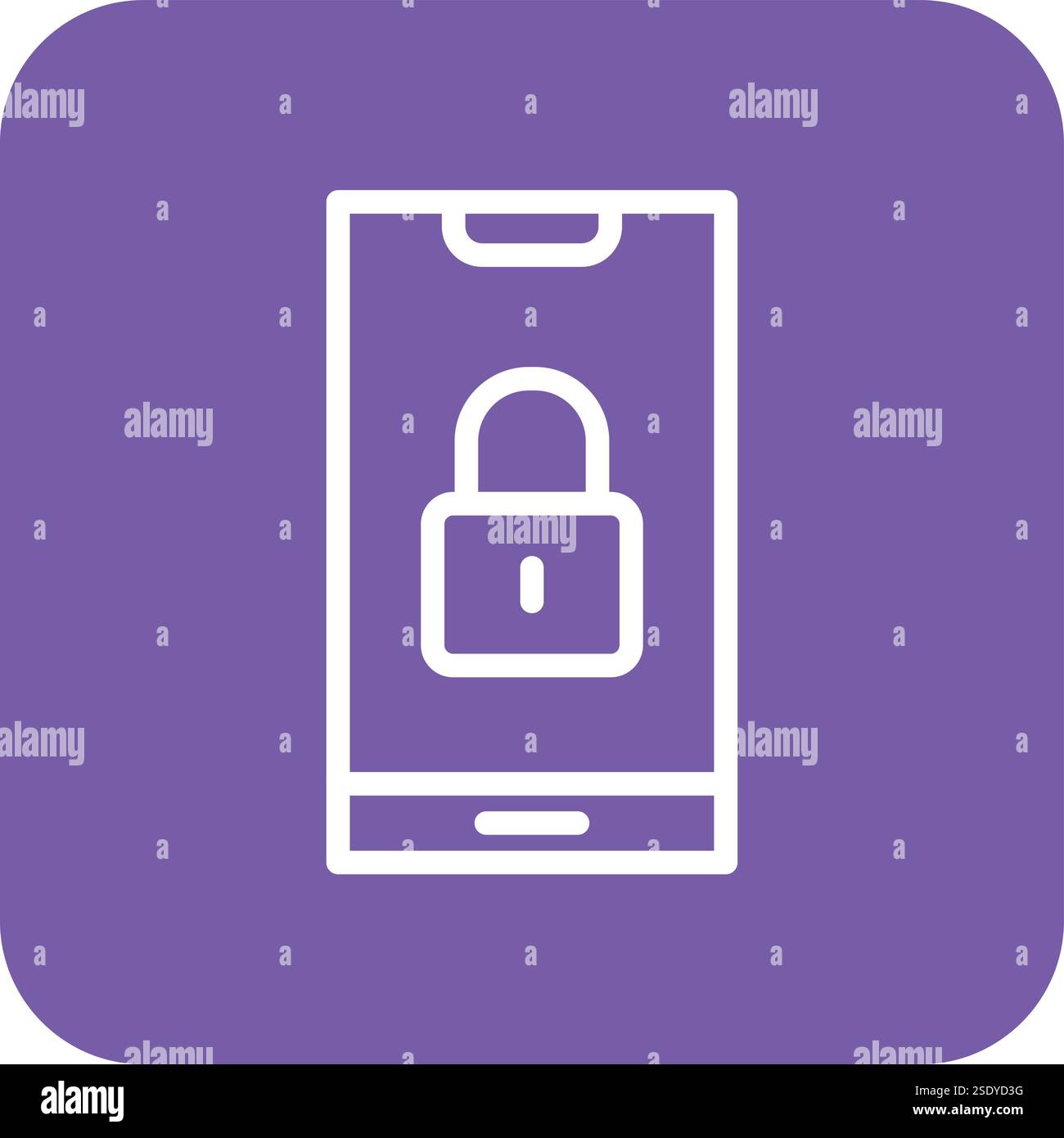 Lock Vector Icon Design Illustration Stock Vector