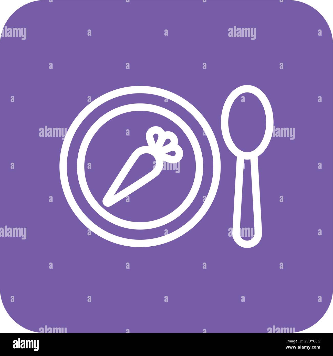 Plate Vector Icon Design Illustration Stock Vector
