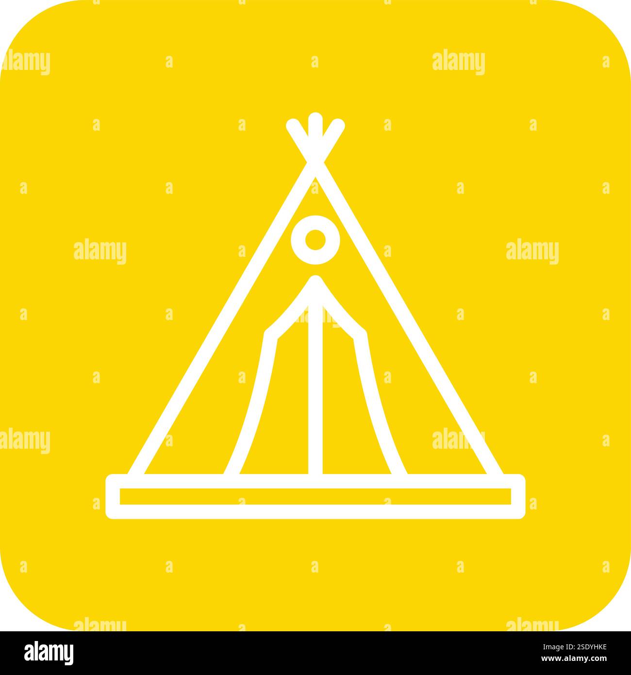 Camping tent Vector Icon Design Illustration Stock Vector